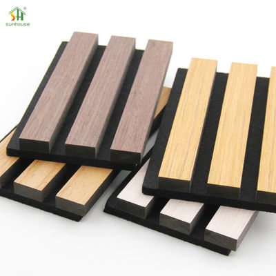 1220x 2440mm Doğal Oak Akustik Duvar Panosu İç Dekorasyon için