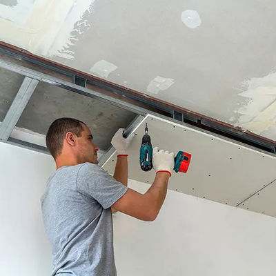 İyi fiyat 12.5mm Takviyeli Alçıpan, 2440 X 1220 Tavan İçin Alçıpan çevrimiçi