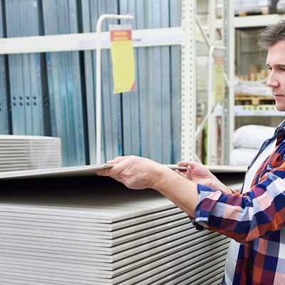 İyi fiyat Dekoratif Tavan İçin 4x8 12mm Alçıpan Suya Dayanıklı çevrimiçi