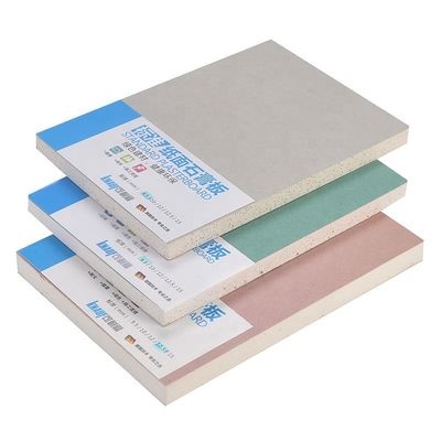 İyi fiyat İç Duvar Bölmesi İçin 9.5mm Kalın Kağıt Alçıpan Yangına Dayanıklı çevrimiçi