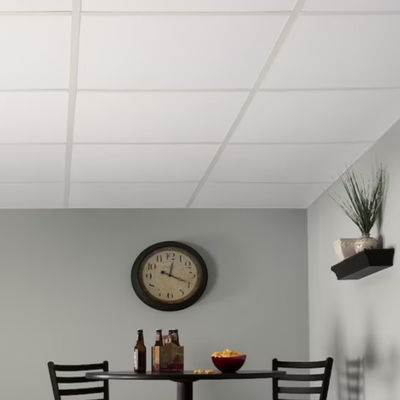 İyi fiyat Otel İç Dekorasyonu İçin 600mm Kare Kenar Alçı PVC Karo çevrimiçi