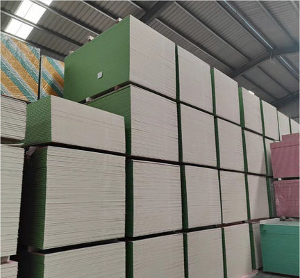 4 X 8ft Suya Dayanıklı Alçıpan Yeşil Tahta, Tavan İçin 12,5 Mm Alçıpan Konik Kenar
