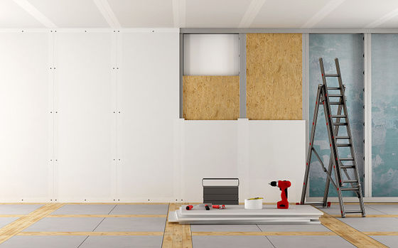 İç Duvar Bölmeleri ve Tavanlar İçin 4x8ft Saf Doğal Alçıpan Ses Yalıtımı