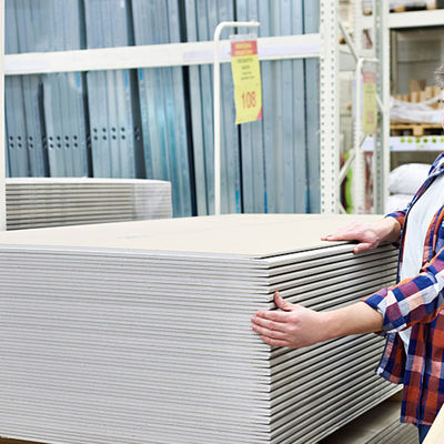 Spot Mallar1200x2400mm Kötüye kullanma direnci Alçak kalıbı düzenli direnci olan alçak karton
