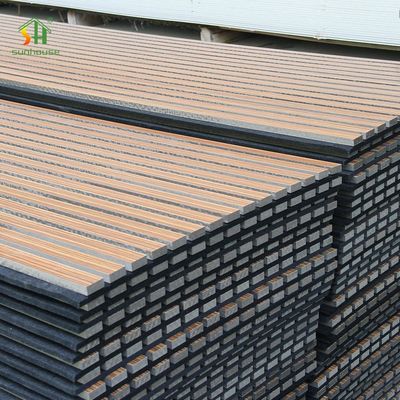 Yüksek Kaliteli Akustik Panel Difüzyon Duvar Ses yalıtımı Slat Ahşap Elyaf Ses Kanıtlı Duvar Panelleri