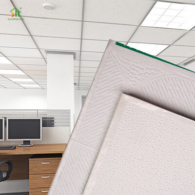 İyi fiyat Modern 8.5mm PVC Asma Tavan Paneli 595X595Mm PVC Alçıpan İç Dekoratif Tavan Dekorasyonu İçin çevrimiçi
