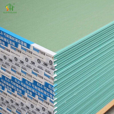 İyi fiyat Modern Tasarım 5/8 Inch 1/2 Inch Yanmaz Alçıpan Panel Suya Dayanıklı Alçıman Malzemesi Suya Dayanıklı Alçıman Taşları çevrimiçi